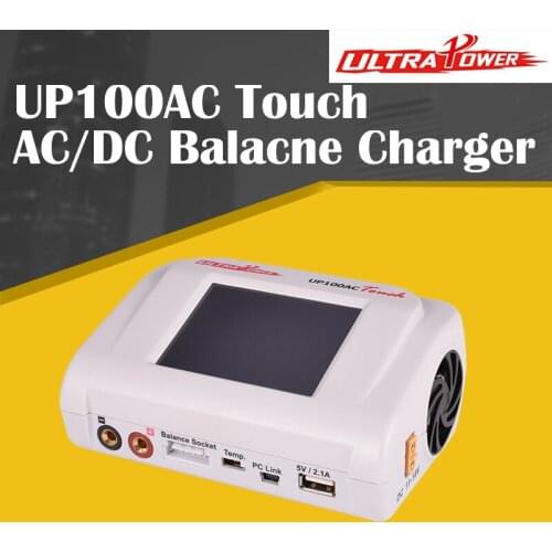 UltraPower UP100AC Touch AC/DC Balacne Charger 100W/ 10A 100-240V Multifunction Charger/ Discharger for LiPo Battery EU Plug