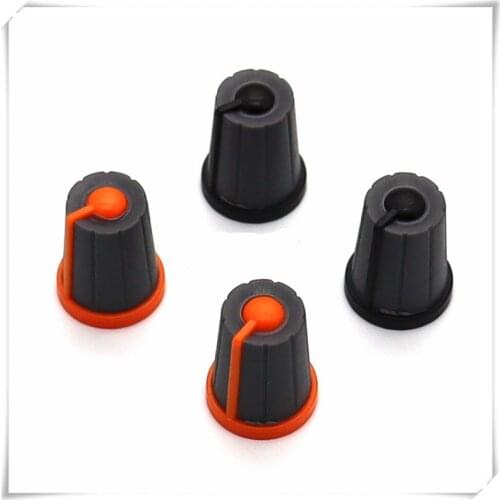 10 Pieces Rubber Half Shaft Knob Diameter 13.5mm Height 17mm Soft Rubber Knob 180 Degree D-Shaped Inner Hole 6mm