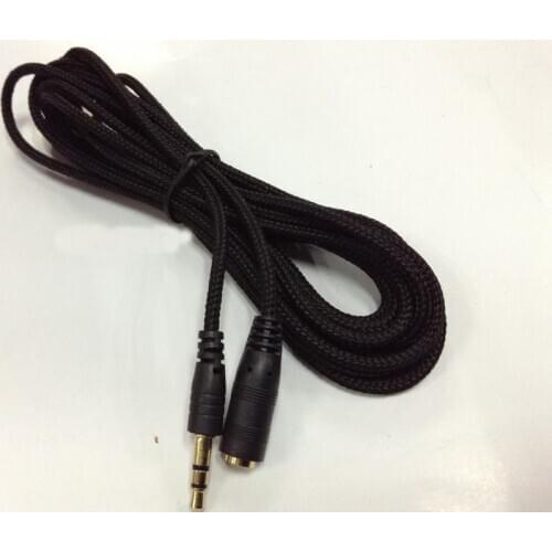 500pcs 5m 16Ft Headphone Extension Cable 3.5mm Jack Male to Female AUX Cable M/F Audio Stereo Extender Cord 3.5 mm Cloth Cable