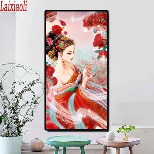 5D Diamond Painting Woman Portrait Full Drill Round square Embroidery Portrait Handcraft Kit Picture Lover Gift mosaic decor