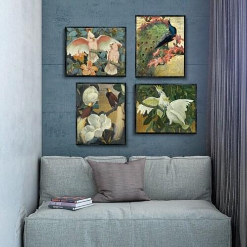 Full Square/round Animal Bird And Peacock 5d Diy Diamond Painting Embroidery Mosaic Kit Cross Stitch Rhinestone Home Decoration