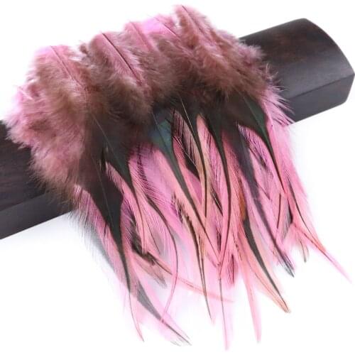 Fluffy Dyed Rooster Chicken Feathers 10-15CM Natural Plumes For Crafts DIY Wedding Jewelry Decoration Carnival Dress Accessories