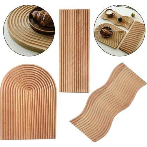 Water Ripple Bread Dessert Tray Cutting Chopping Board Creative Geometric Design GXMA