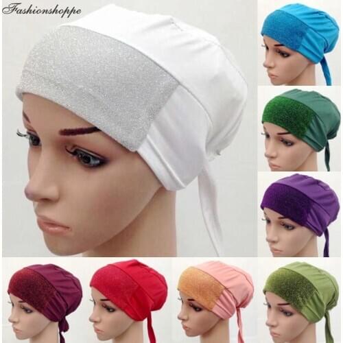 Muslim Women Hat Islamic Inner Caps Headwear Underscarf Lady Ramadan Soft Fashion