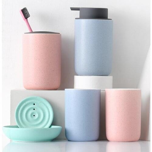 Ceramic Bathroom Four Or Five Or Six Sets Bathroom Supplies Set Bathroom Wash Set Sanitary Ware Household 456 Set