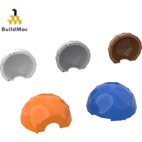 BuildMOC Compatible Assembles Particles 61287 Cylinder Hemisphere 2x2 Building Blocks Parts DIY Educational gift Toys