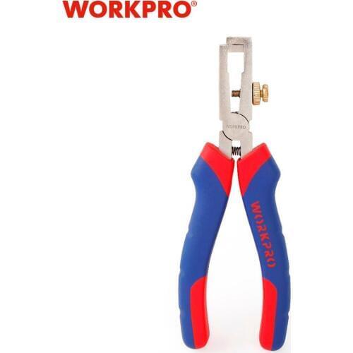 WORKPRO 6" Wire Stripper Pliers Crimping Cable Cutter Carbon Steel Tools
