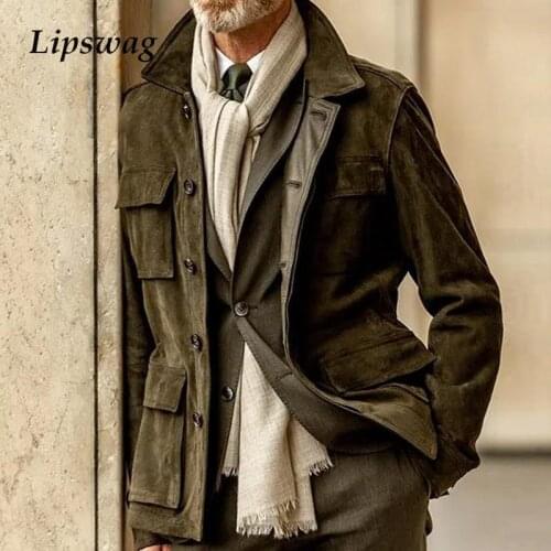 Lipswag Men's Suede Jackets
