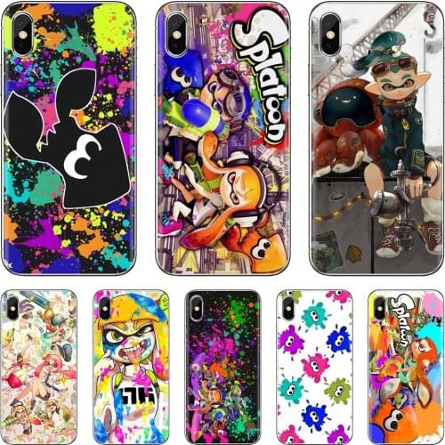 For iPhone iPod Touch 11 12 Pro 4 4S 5 5S SE 5C 6 6S 7 8 X XR XS Plus Max 2020 Cute Silicone Phone Case Squid Sisters Splatoon