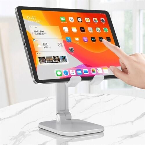 Mini Foldable Phone Holder Stand Adjustable Telescopic Desktop Bracket Mount for 4-7.9 inch Universal Phone 4-12.9 inch Tablet