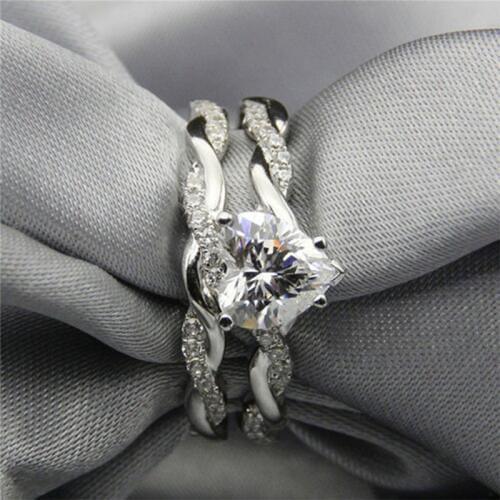 Fashion Women Crystal Rings Heart-shaped Cubic Zircon Stone Love Pattern Wedding Ring Valentines Gifts Jewelry Aneis Ornaments