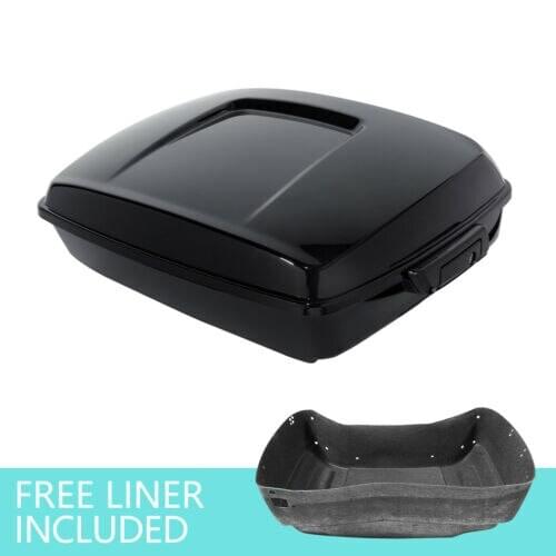 Motorcycle Black Chopped Pack Trunk For Harley Touring Tour Pak Road King Electra Glide Ultra Limited Road Glide 2014-2021