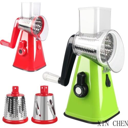 2020 Newest Kitchen Accessories Gadgets Tools Manual Vegetable Cutter Multifunctional Round Mandoline Slicer Potato Shredder