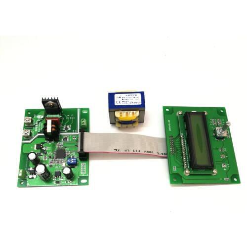 Battery spot welding control panel, ATmega 16 single chip microcomputer control, 1602 LCD, dual pulse encoder