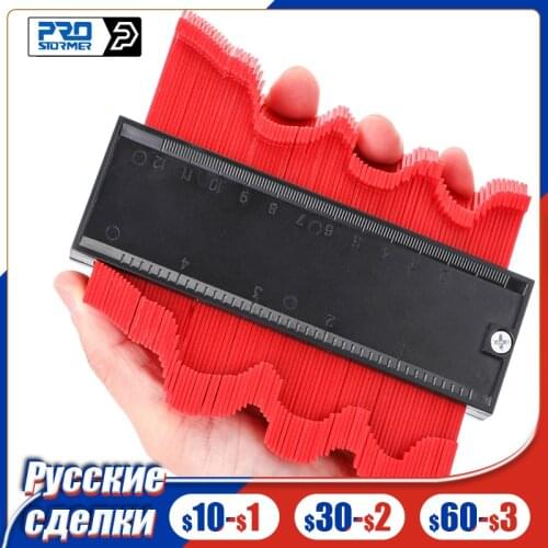 Contour Gauge Plastic Profile Copy Contour Gauge Duplicator WoodMarking Tiling Laminate Edge Shaping Measure Ruler 12cm/25cm