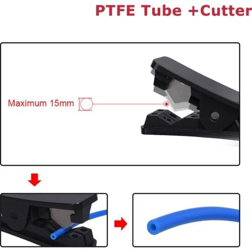 PTFE Tube Teflonto with Cutter PLA Pipe Hose Filter 1.75mm Filament 3D Printer Parts For V6 J-head I3 Mega Hotend MK8 Extruder