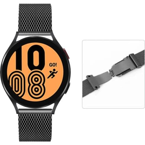 Milanese strap for Samsung Galaxy Watch 4 40mm 44mm Metal butterfly buckle bracelet strap for Galaxy Watch 4 Classic 42mm 46mm