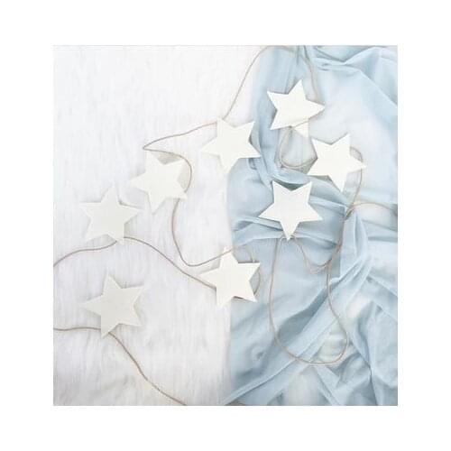 Christmas Hanging Plush Star Rope Ball Room decoration Pendant Nordic INS Wall ornaments props Toy Kids Birthday Christmas Gift