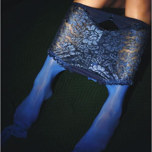 Sexy Men 2 in 1 Lace Underwear Stocking Plus Size U Convex Pouch Stockings COCkring Open Close Sleeve Gloosy Shiny Sexy Tight 16