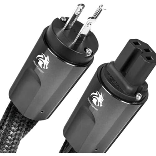 HiFi Audio Audioquest Dragon Source EU/US Plug Adapter Connector AC Power Cord For AMP Speaker System