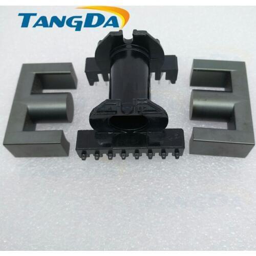 Tangda ER EC ER40 EC40 ER4045 skeleton bobbin transformation + soft magnetic ferrite core 8+8pin horizontal type