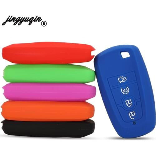 Silicone 4 Button Silicone Smart Remote Car Key Case Cover Fob For Ford Mondeo 2017 Car-styling Holder Protector