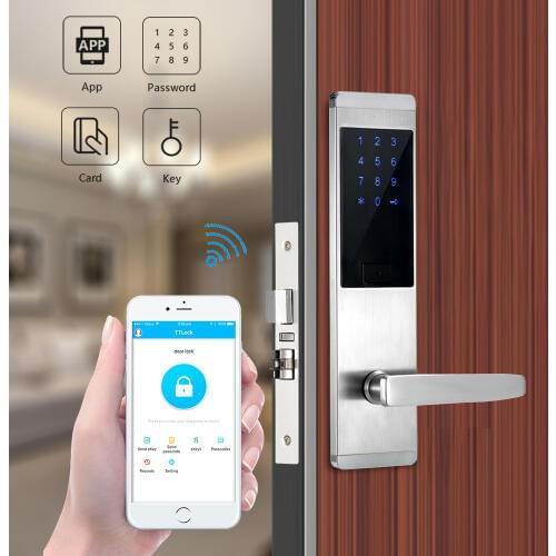 TTlock APP Bluetooth WIFI Smart Lock Electronic Digital Code Keypad Deadbolt For Home Hotel Apartment