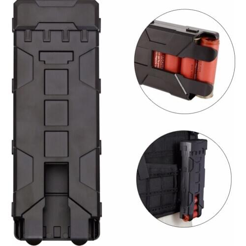 Tactical Reload Shot gun Magazine Pouch 10 Rounds 12GA 12 Gauge Ammo Shells Molle Box