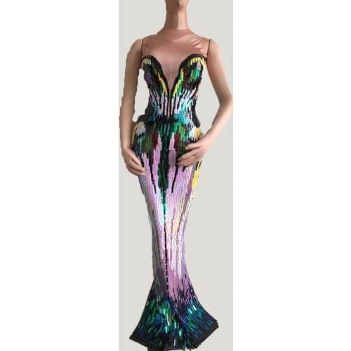 High Elastic woman dress Birthday Celebrate Outfit Multicolor Homecoming Evening Party Fashion Dress