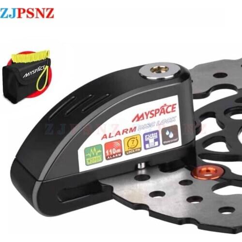 Motorcycle Alarm Lock Bike Lock Security Anti-theft lock moto Disc Brake Lock Theft Protection Safety Waterproof For Scooter