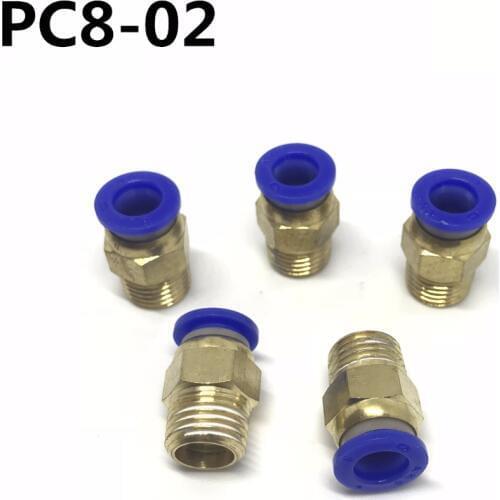 10PCS PC8-02 PC8 Pneumatic fitting push in quick connector fittings Free shipping