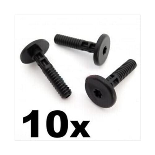 10x For BMW Side Skirt & Sill Moulding Trim Plastic Securing Bolt / Pin- Torx Head
