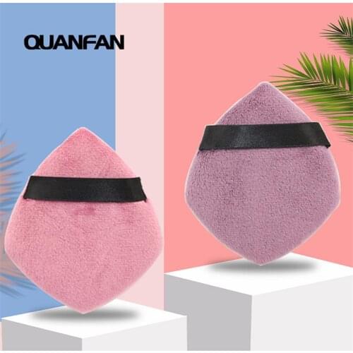 2 Pieces Dry Powder Puff Set Rhombus Cosmetic Puff Dry&Wet Use Foundation Powder Puff Beauty Tools Set TSLM1