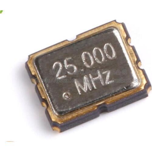 7050 5*7mm 3.579545MHz 4.096 8 10 11.0592 12 16 20 25 48MHz 50MHz 100MHz 125MHz 3.3V 4Pin 25PPM active crystal oscillator