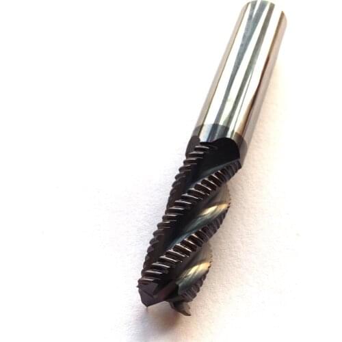 1pc 8mm hrc45 D8*40*D8*100 3Flutes Roughing End Mills Spiral Bit Milling Tools Carbide CNC Endmill Router bits