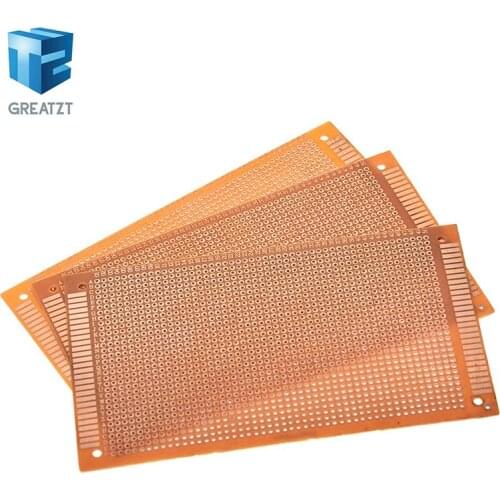 9x15 9*15cm Single Side Prototype PCB Universal Board Experimental Bakelite Copper Plate Circuirt Board yellow
