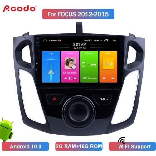 ACODO 2+16G Android 10.0 Car Radio Multimedia Player For Ford Focus 2012-2015 Navigation GPS 2 din
