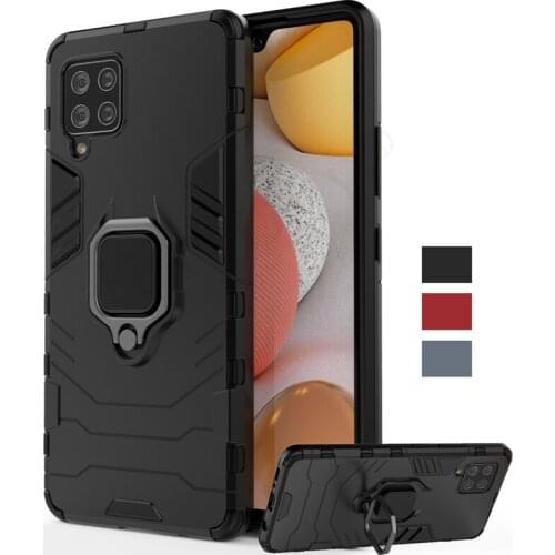 For Samsung Galaxy A42 Case Cover Galaxy A42 A41 Shockproof Bumper Magnetic Ring Holder Armor Phone Back Case For Samsung A42 5G