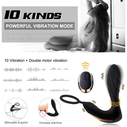 Sex toys for adults Multi Speeds Male Prostate Massager Silent Adult Sex Toys Dildos for Men Gay Beginner Wireless Anal vibrator