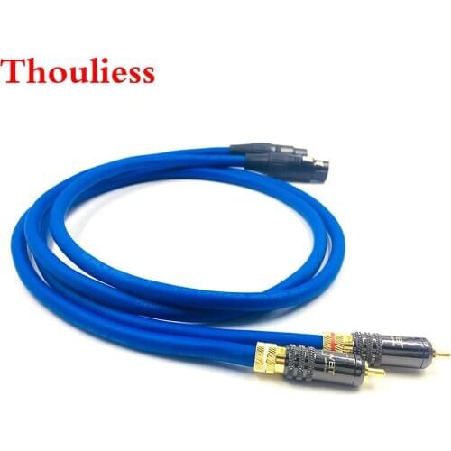 Thouliess Pair WBT-0144 RCA Male to 3pin XLR Female Balacned Audio Interconnect Cable XLR to RCA Cable with CARDAS Clear-Light