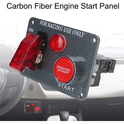 LEEPEE Start Push Button Switch for Car Modification Start On/Off Push Car Switch Panel 2 Toggle