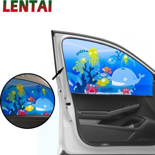 LENTAI For Mitsubishi asx lancer Chevrolet cruze captiva aveo Ssangyong 1PC Baby SunShade Stickers Magnetic Side Window Curtain