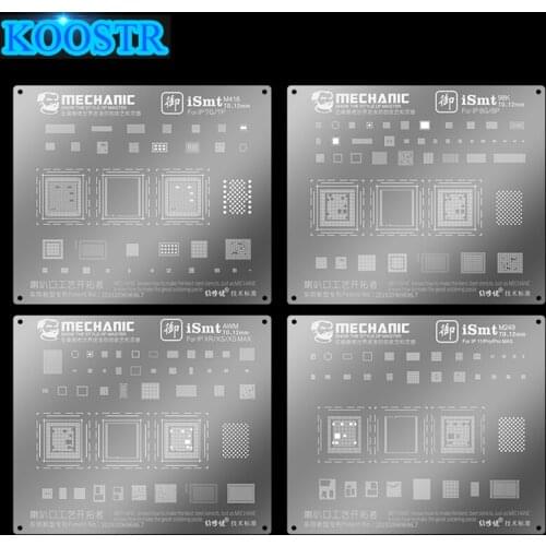 Mechanic iMOVE Series Steel BGA Reballing Stencil Template for iPhone 6 7 8 11 Pro Max Reballing IC Chips Electronic Components