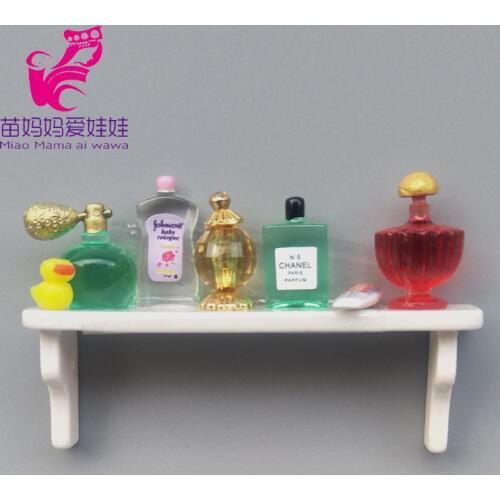 Mini perfume on shelf doll house diy accessories for 1/8 1/12 bjd barbie blyth doll house furniture decoration