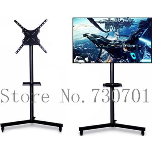 14-42 inch LCD LED Plasma TV Mount Floor Display Stand Carts With DVD Holder And Camera Holder Pneumatic Parts,Support Max 30KG