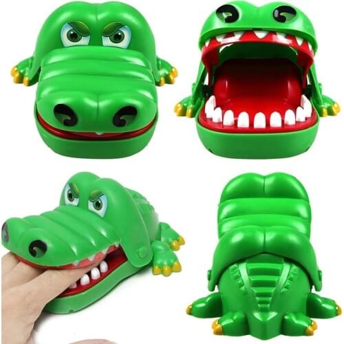 1Pcs New Novelty Practical Toy Large Crocodile Mouth Dentist Biting Finger Jokes Toys Funny Family Games Gift For Children AYM