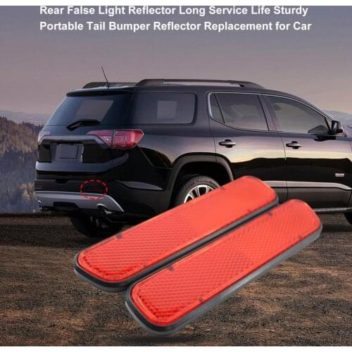 Rear False Light Reflector Long Service Life Sturdy Portable Tail Bumper Reflector Replacement for Car