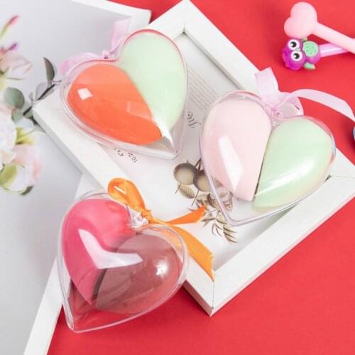 Peach Heart-Shaped Egg Foundation Super Soft Makeup Beauty Tools Sponge Set Accessories Powder Puff Dry Wet Dual-Use Cosmetic