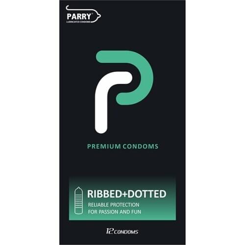 PARRY CONDOMS 12PCS Stimulates Spike-like Particles And Thread-like Stripes Condoms High-oil Safe Condoms