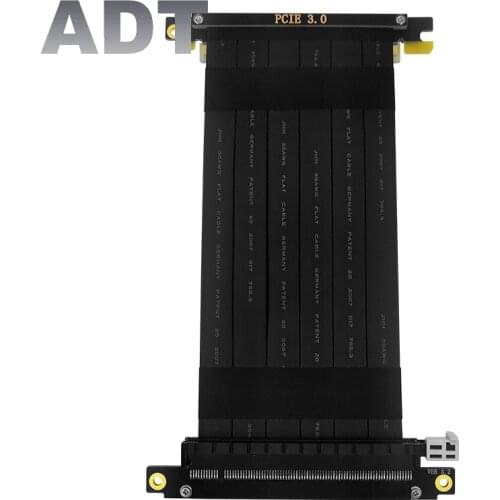 Graphics Card Extension Cable PCI-E x16 3.0 Full Speed Stable Compatible with ITX A4 Chassis Folio Double Reverse Direction